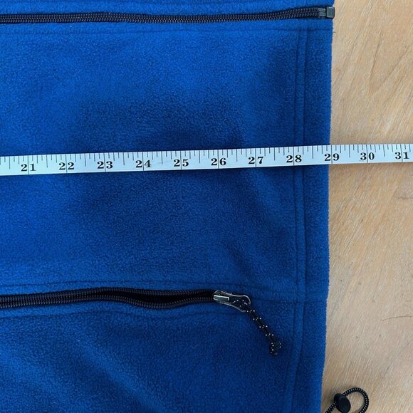 LL Bean Fleece Vest Mens XXL Tall Blue Full Zip Chest Pocket Outdoor Warm - Picture 8 of 8